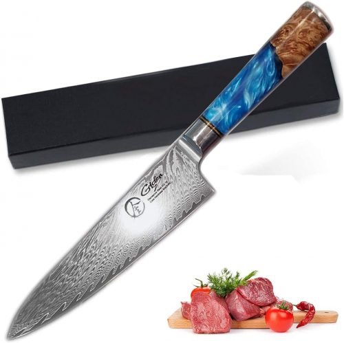 Damascus Steel Japanese Kitchen Knives