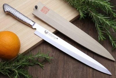 Yoshihiro Hayate Inox Aus-8 Yanagi Sushi Sashimi Japanese Chef Knife Review