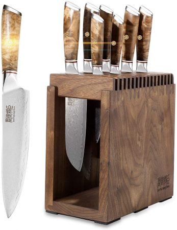 8 Piece Chefs Knife Set - Damascus Japanese Stainless Steel