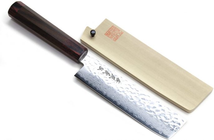 Yoshihiro NSW Hammered Damascus Usuba Vegetable Chef knife